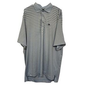 Footjoy Striped Color Block Stretch Collar Polo Golf Pullover Shirt Large #2421